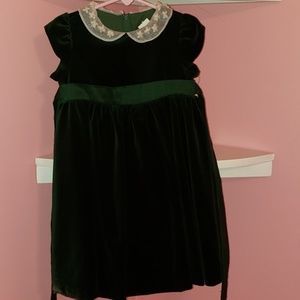 3t Hunter green holiday dress